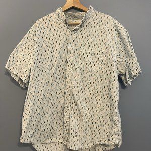 Old Navy Slim Fit XXL Casual Button Down Short-Sleeved Shirt